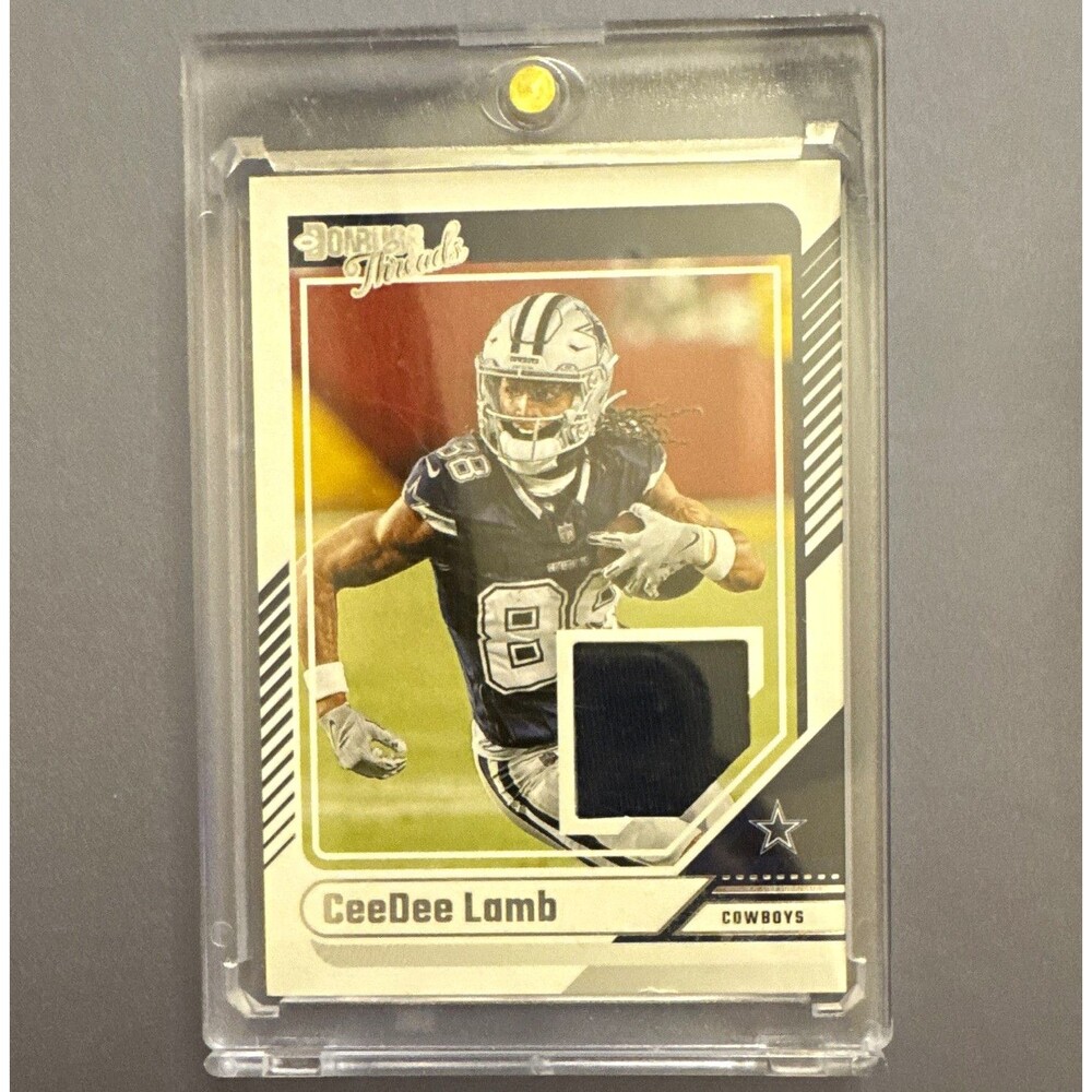 2024 Panini Donruss Donruss Threads CeeDee Lamb MEM #DTH-CLA Cowboys